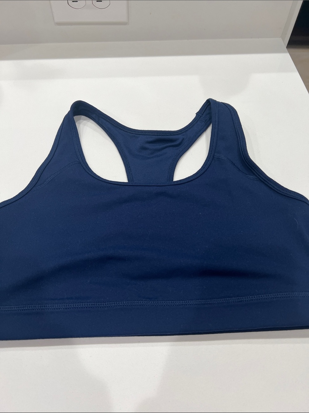 Lands' End Deep Navy Racerback Sports Bra